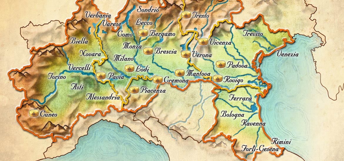 Where Grana Padano comes from Where Grana Padano comes from