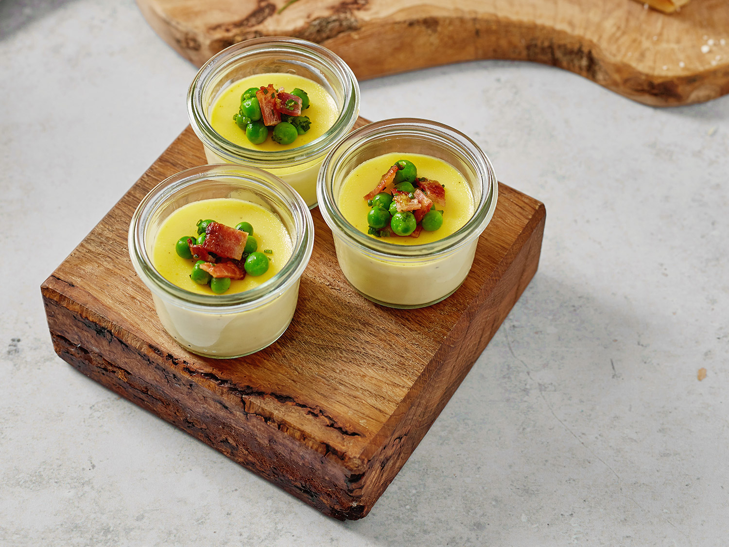 Grana Padano custard canapés