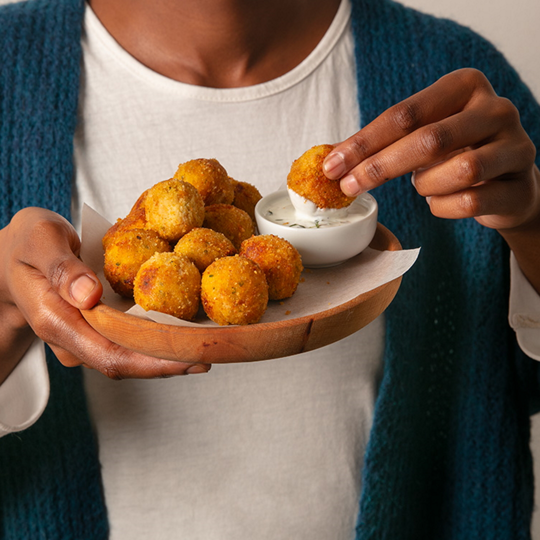 Polpette di zucca, patate, rosmarino e Grana Padano