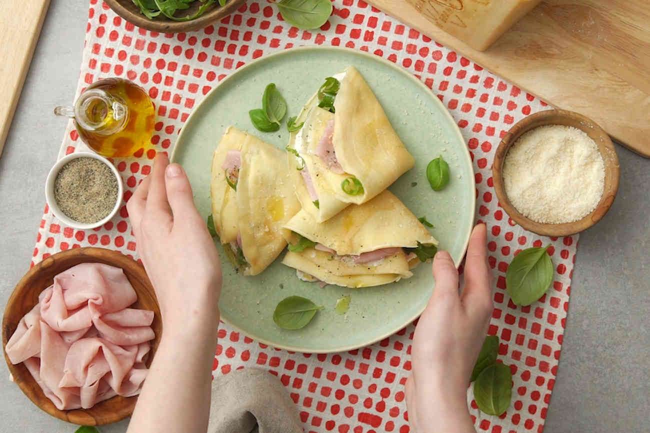 Crepes with Ricotta and Grana Padano 