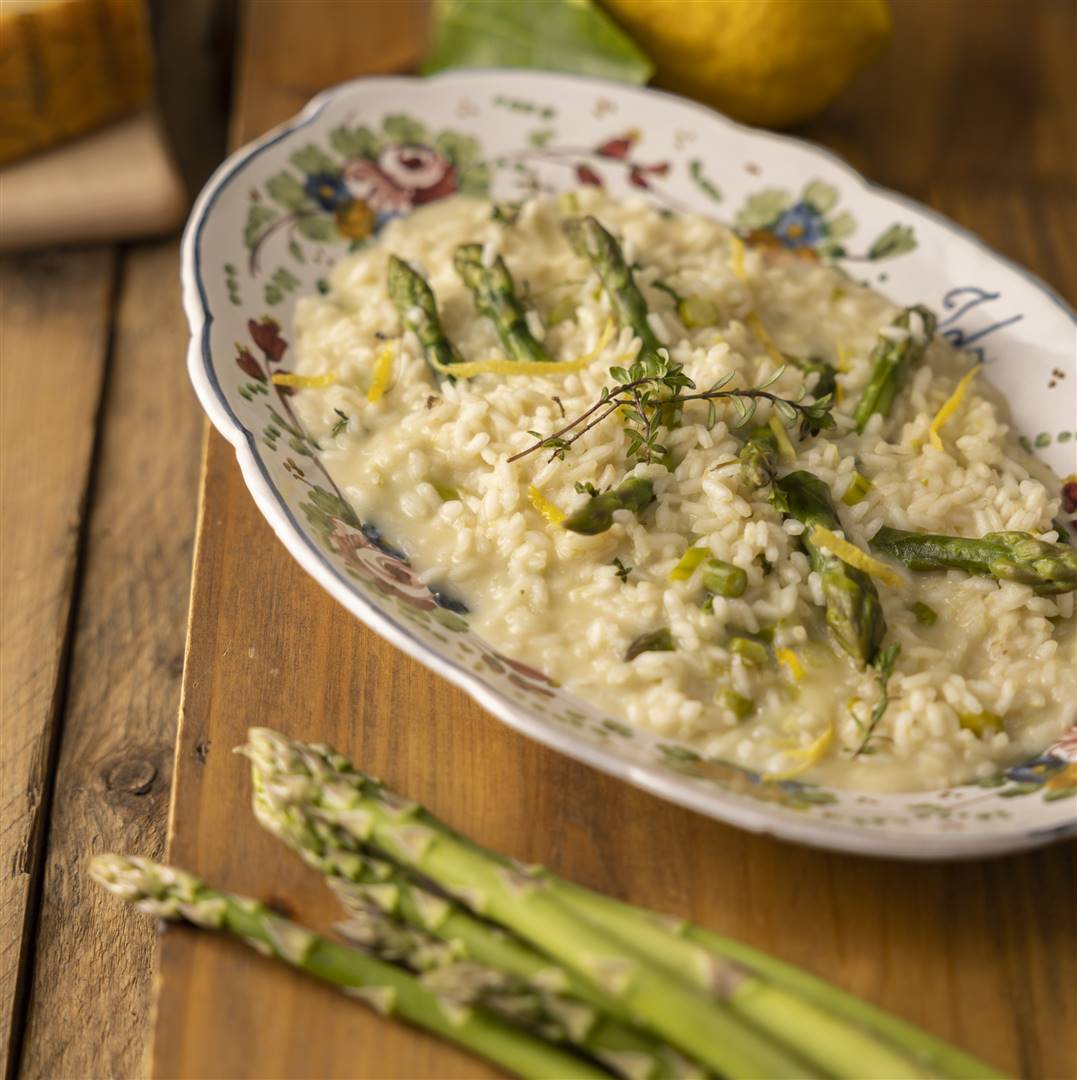 Risotto con asparagi e Grana Padano DOP