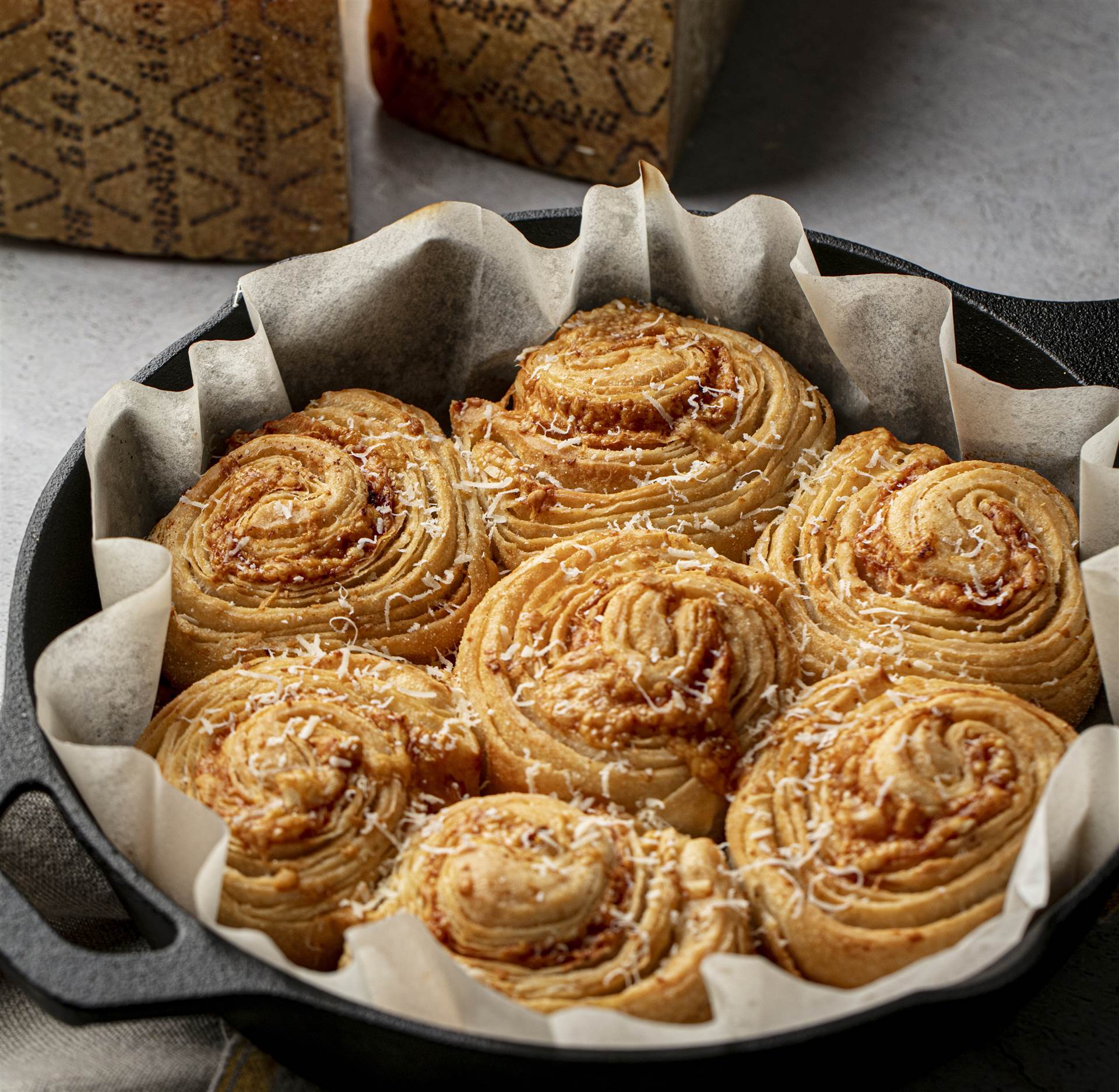 Grana Padano puffed buns (panini sfogliati)