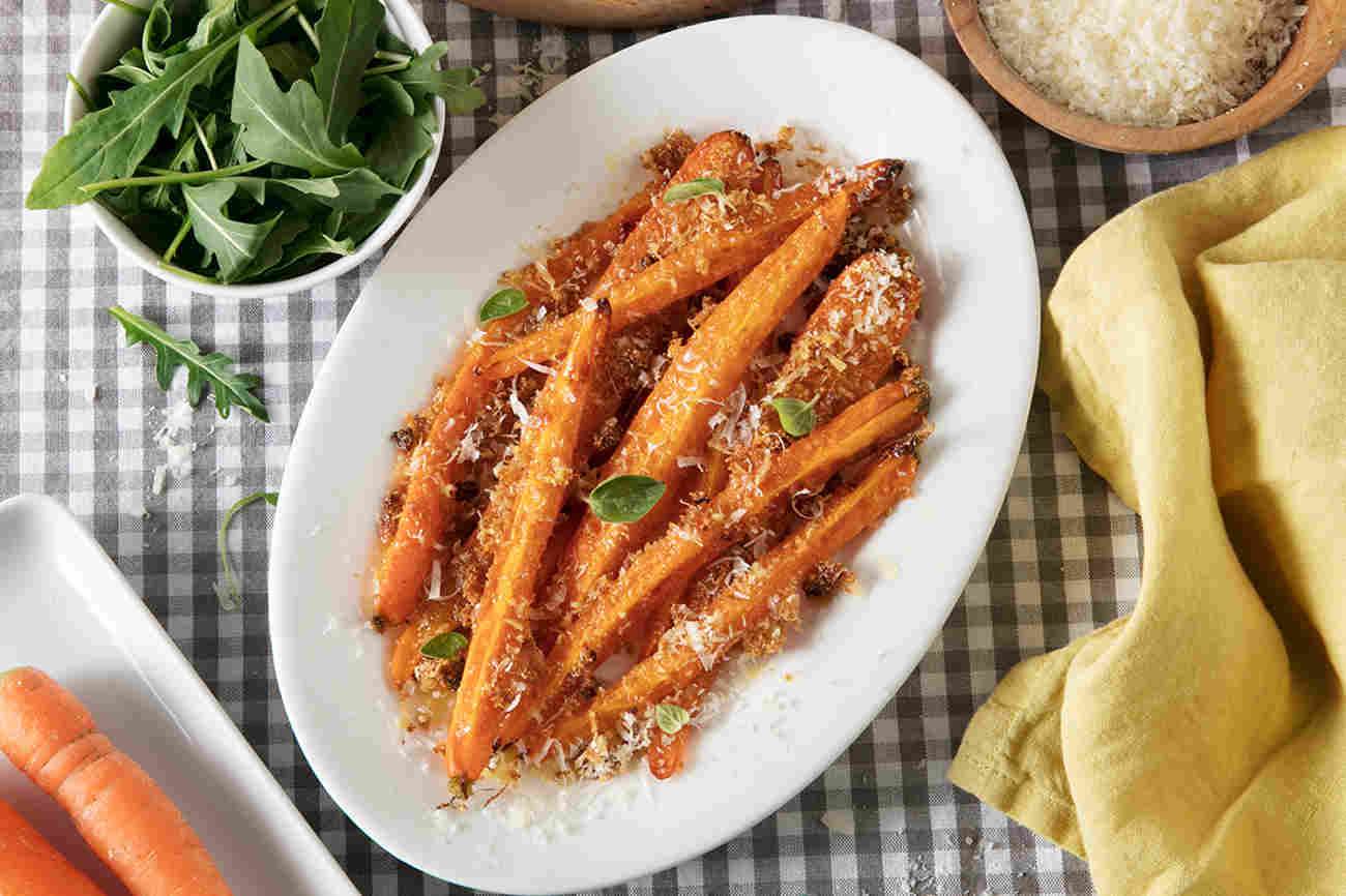 Zanahorias arenosas con Grana Padano Riserva