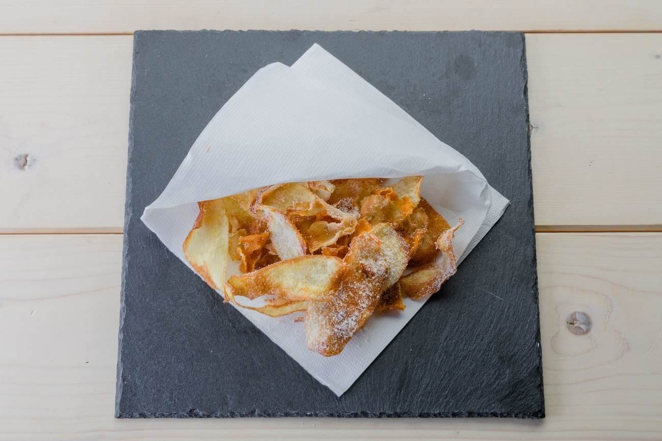 Chips di verdure al Grana Padano