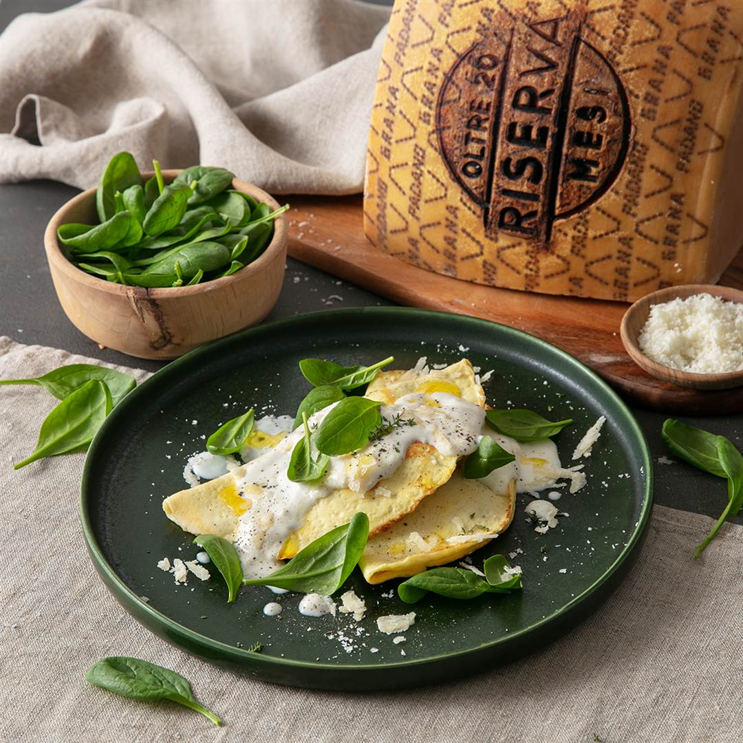 Spinat, Ricotta und Grana Padano Riserva Crêpes, Hauptgänge, Rezepte ...