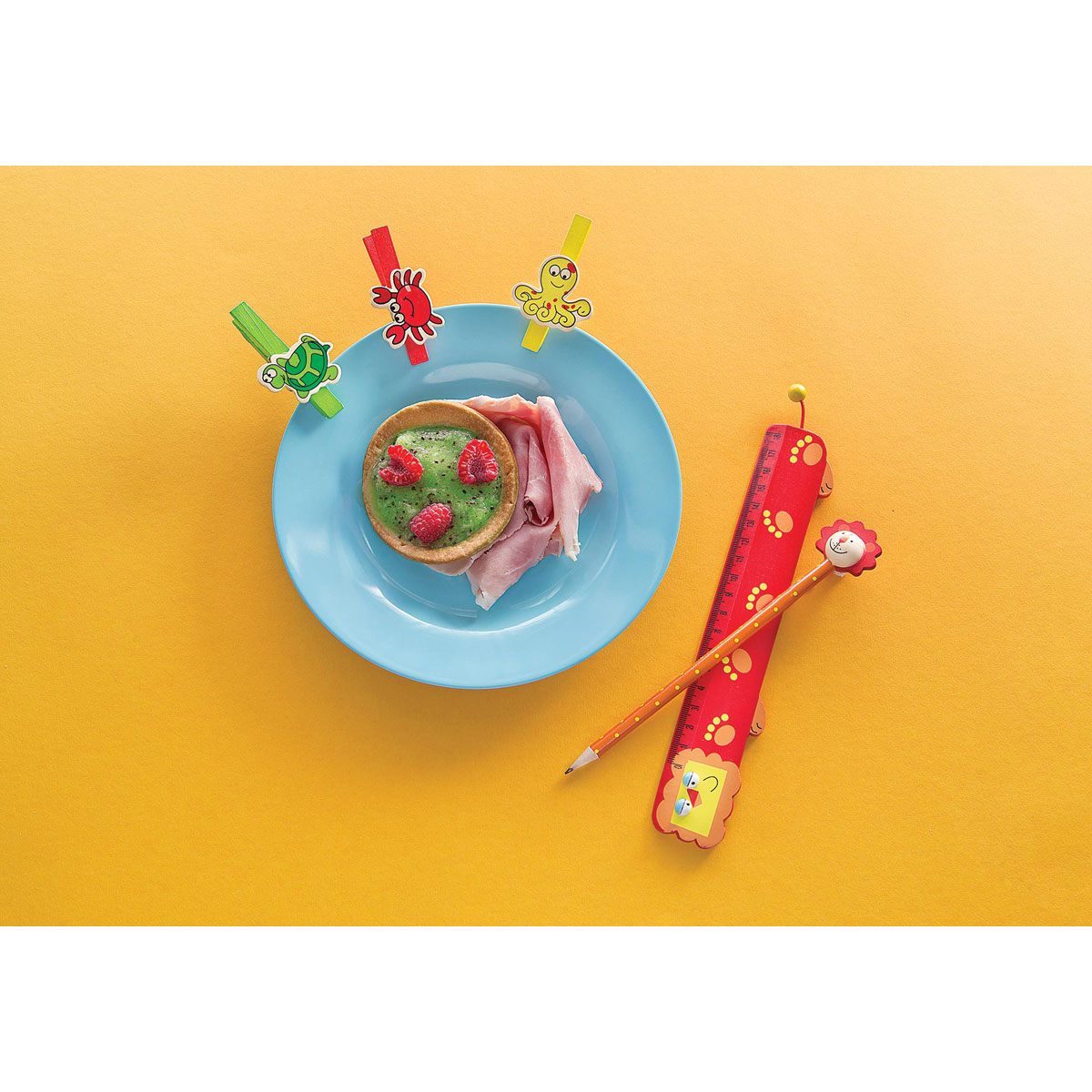 Grana Padano, ham and fruit tartelettes