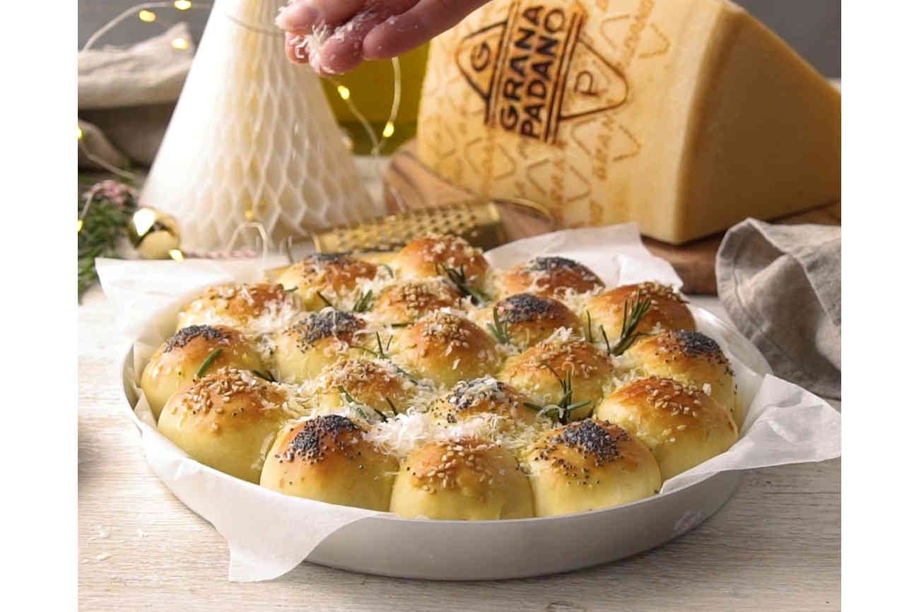 Festive bread with Grana Padano