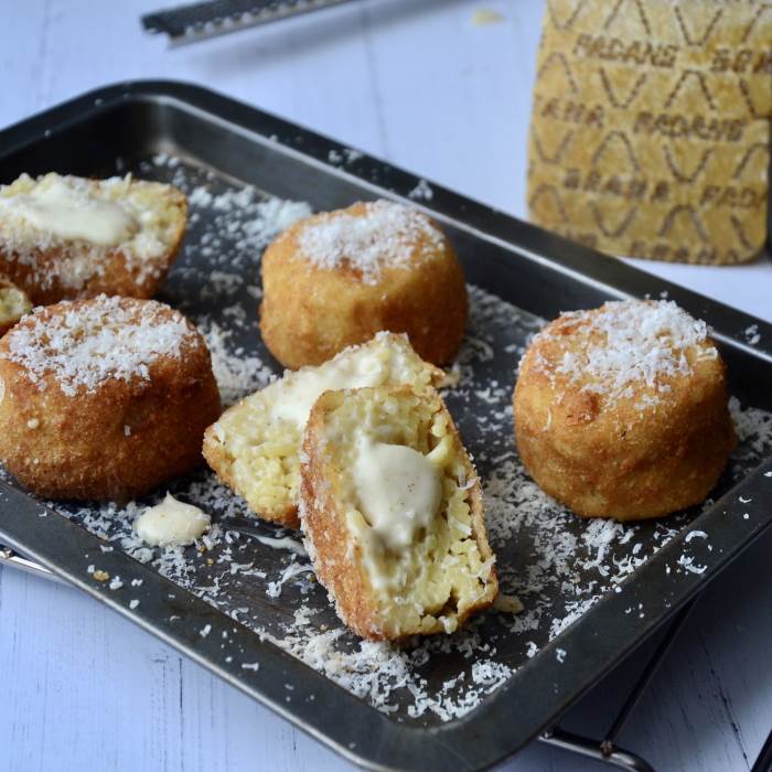 “Frittatine” di pasta cacio & pepe con Grana Padano Riserva