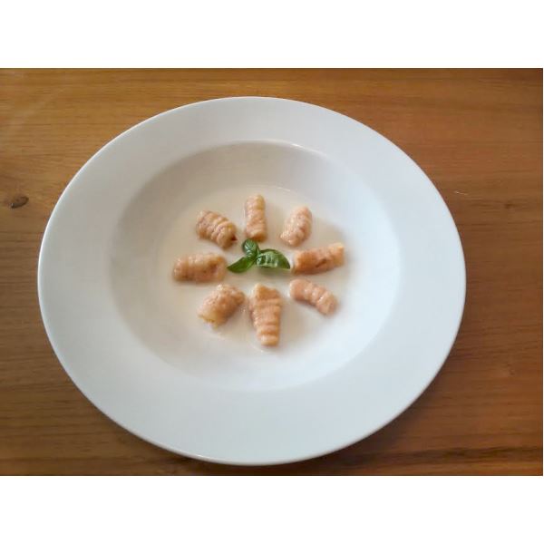 Gnocchetti di patate alla ‘nduja con fonduta di Grana Padano