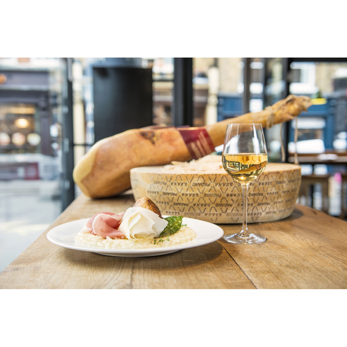 Grana Padano Risotto, Roast Quail Wrapped in Prosciutto di San Daniele & Thyme