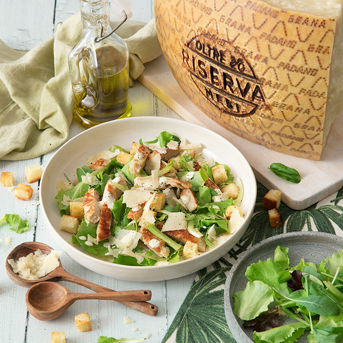 Caesar salad con Grana Padano Riserva