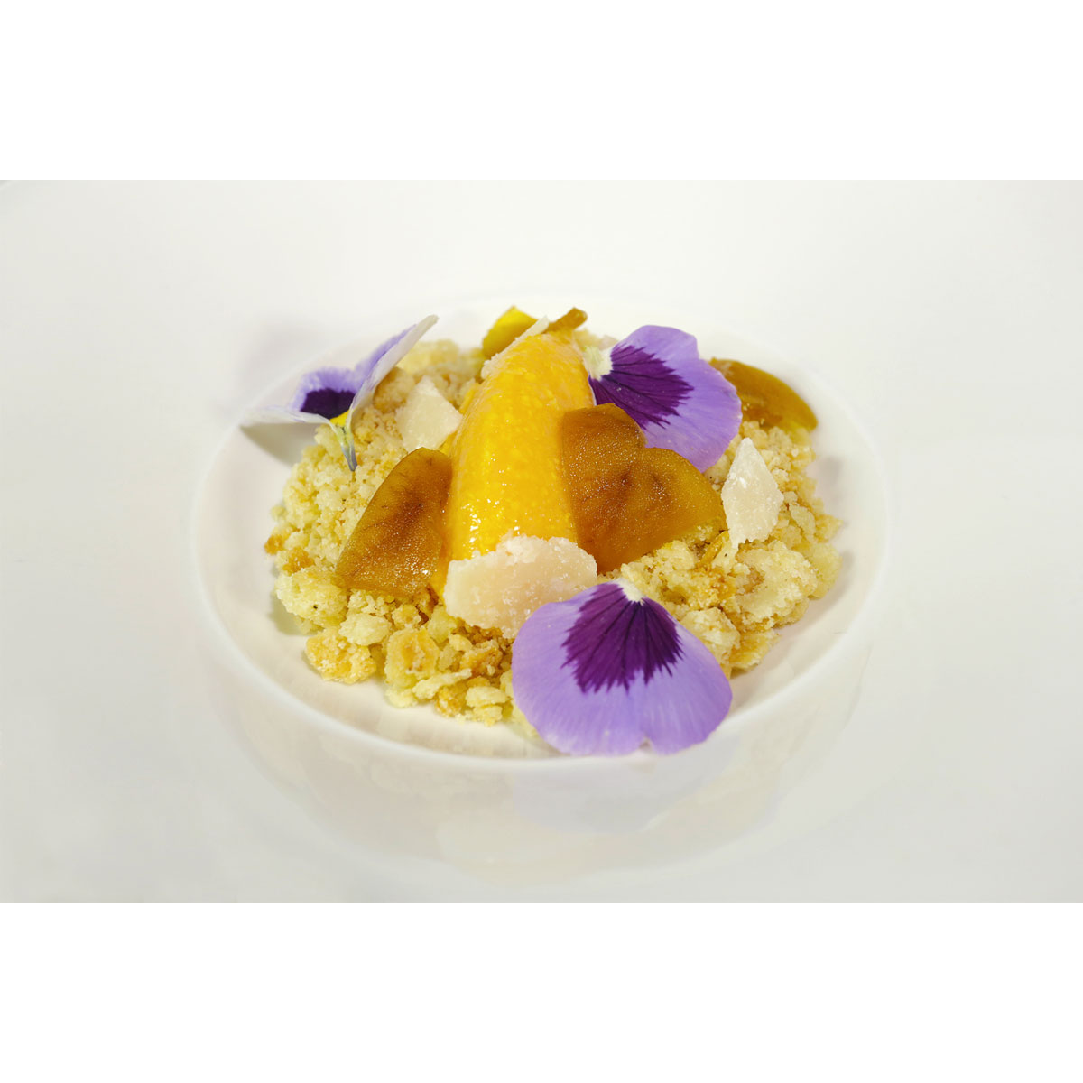 Gelato al melone con bottarga e sablé al Grana Padano DOP