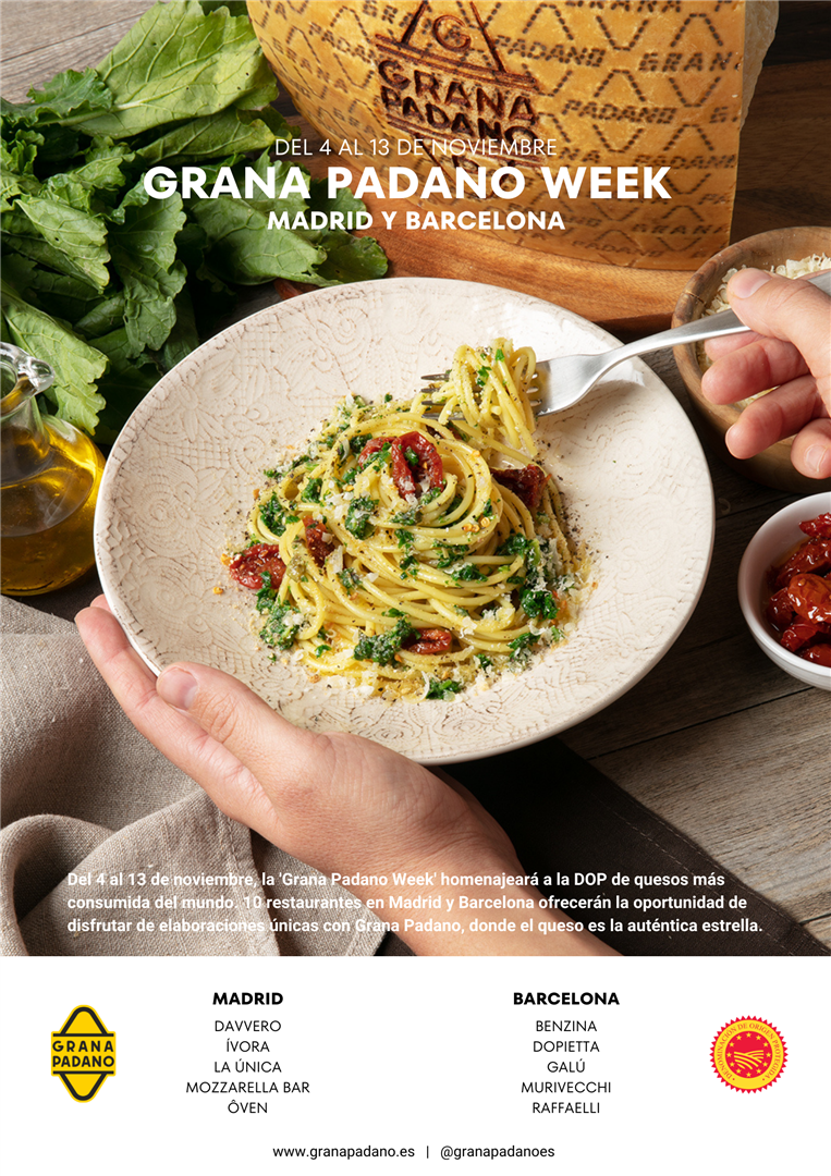‘Grana Padano Week’: la D.O.P de quesos más consumida del mundo celebra su IV Edición en Madrid y Barcelona ‘Grana Padano Week’: la D.O.P de quesos más consumida del mundo celebra su IV Edición en Madrid y Barcelona