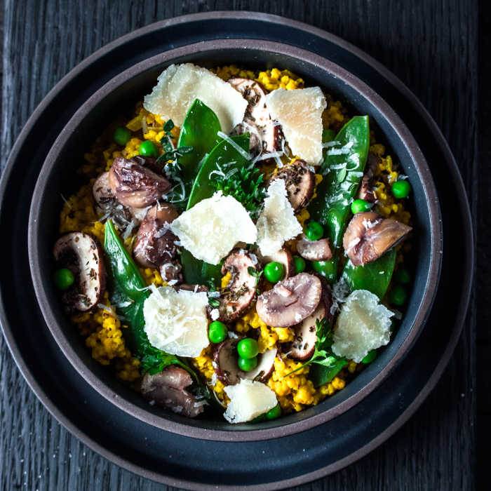 Hirse-Risotto mit Grana Padano