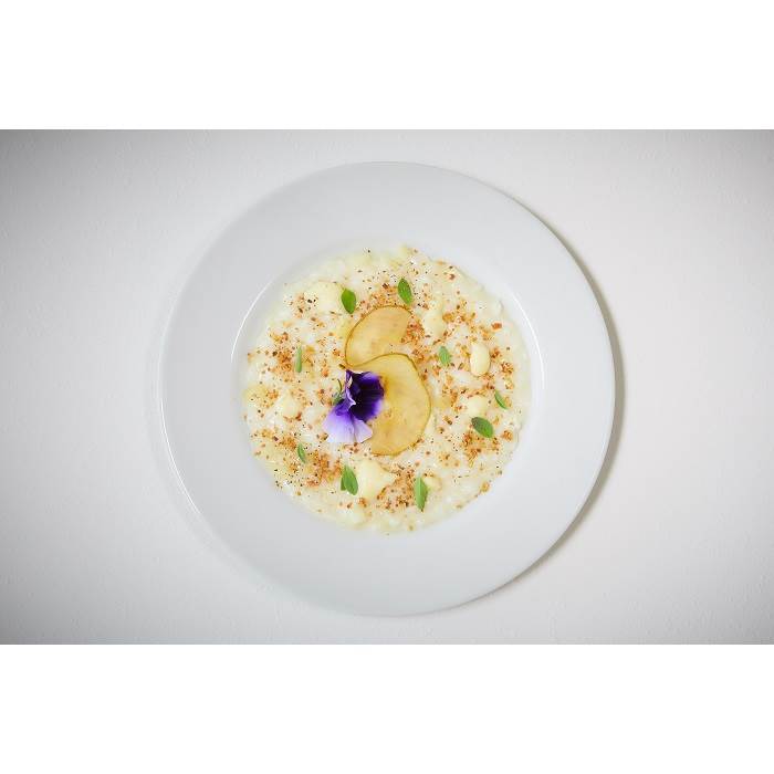 Risotto pere e cremoso al Grana Padano Riserva