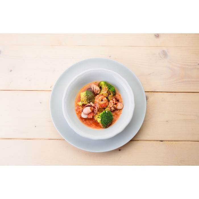 Passatelli al Grana Padano con broccoli e moscardini