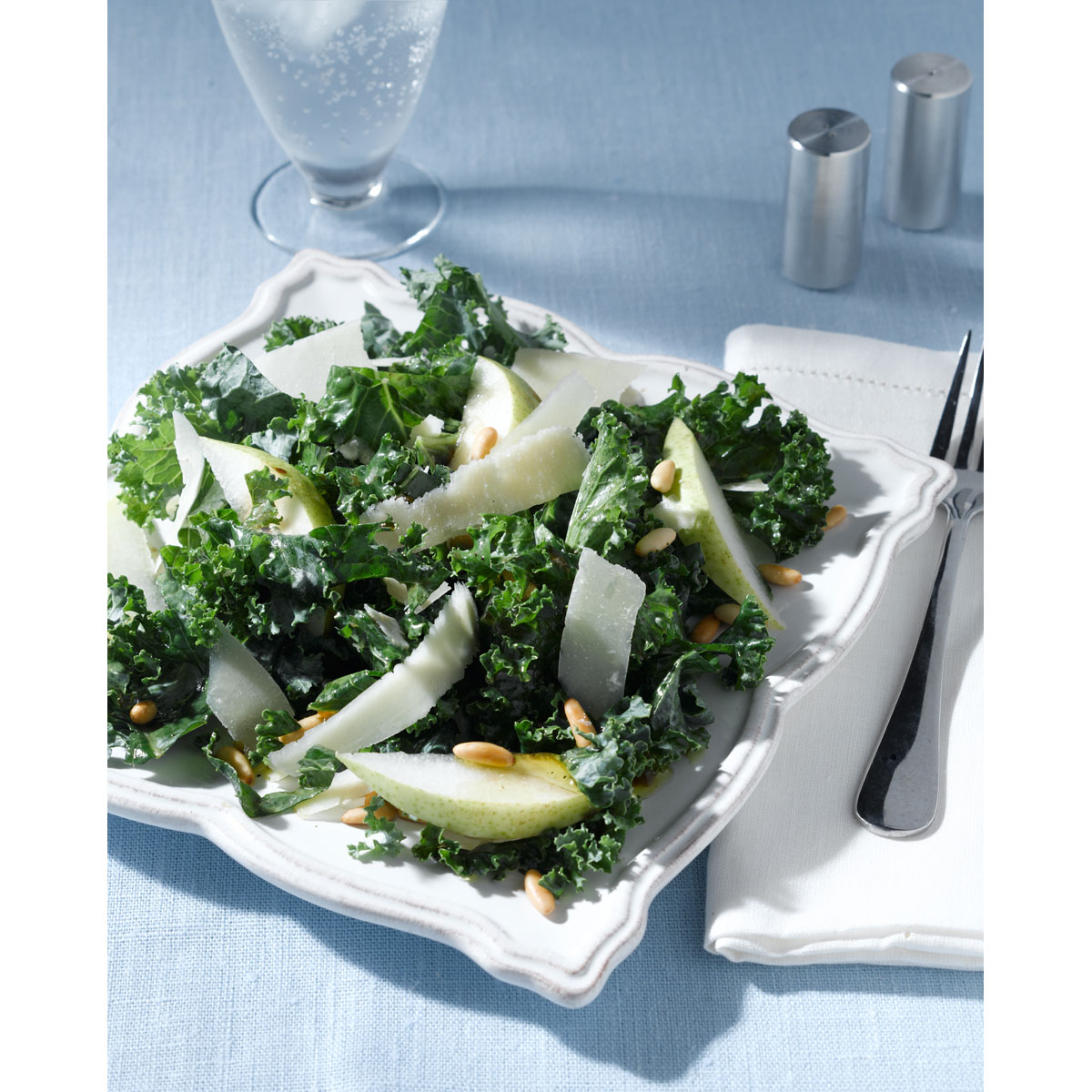 Kale salad with Grana Padano and citrus dressing 