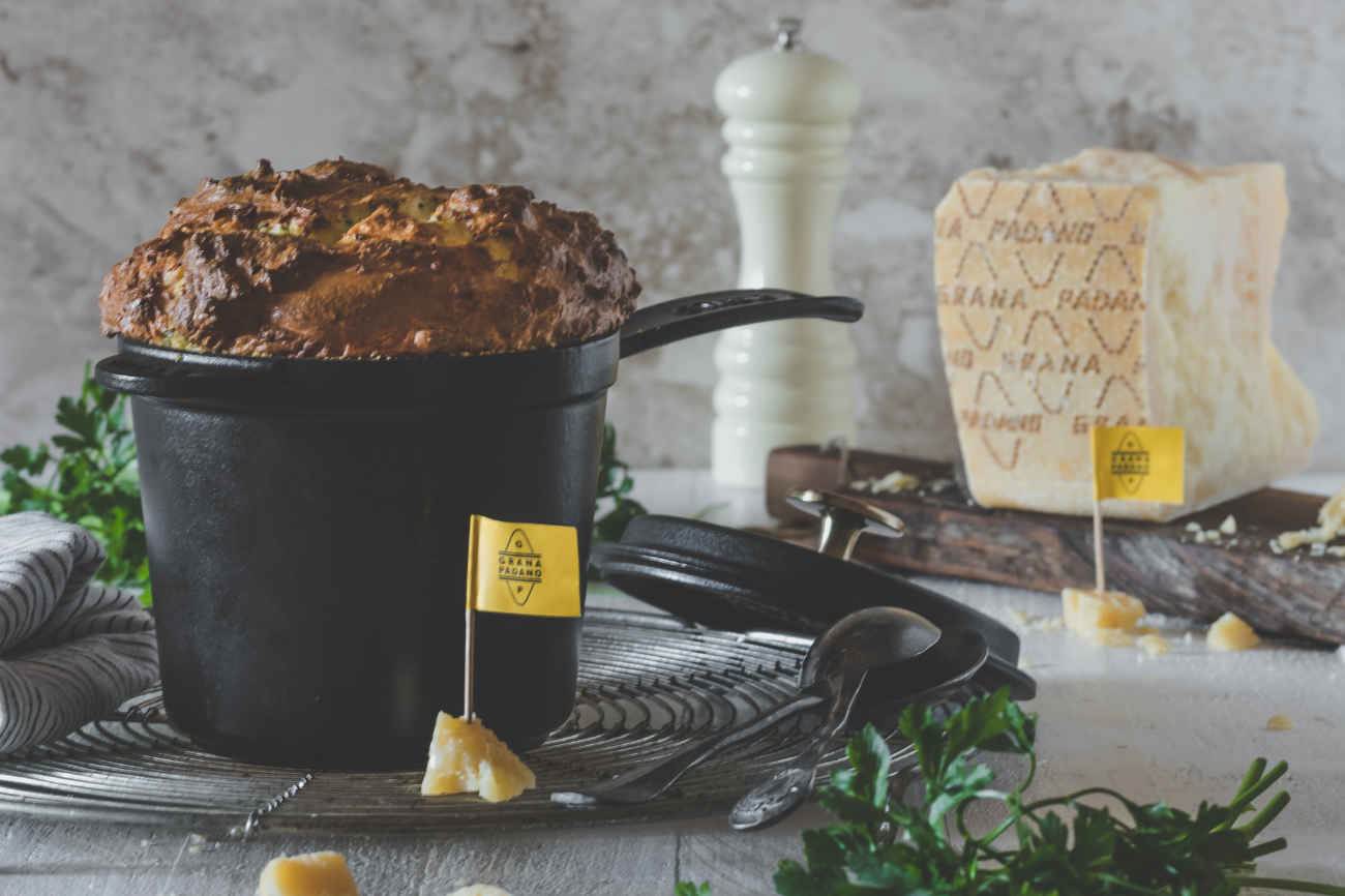 Kartoffel-Käse-Soufflé mit Grana Padano