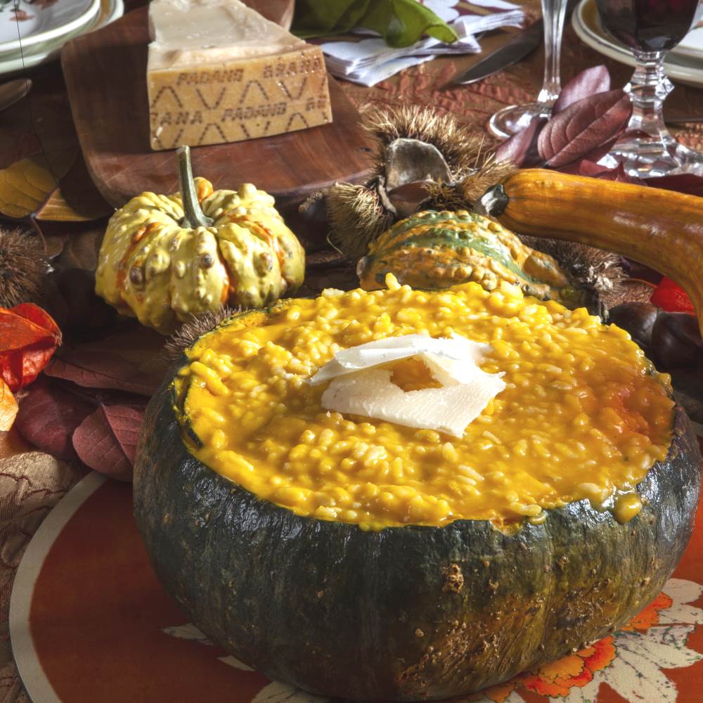 Risotto con calabaza y Grana Padano Riserva