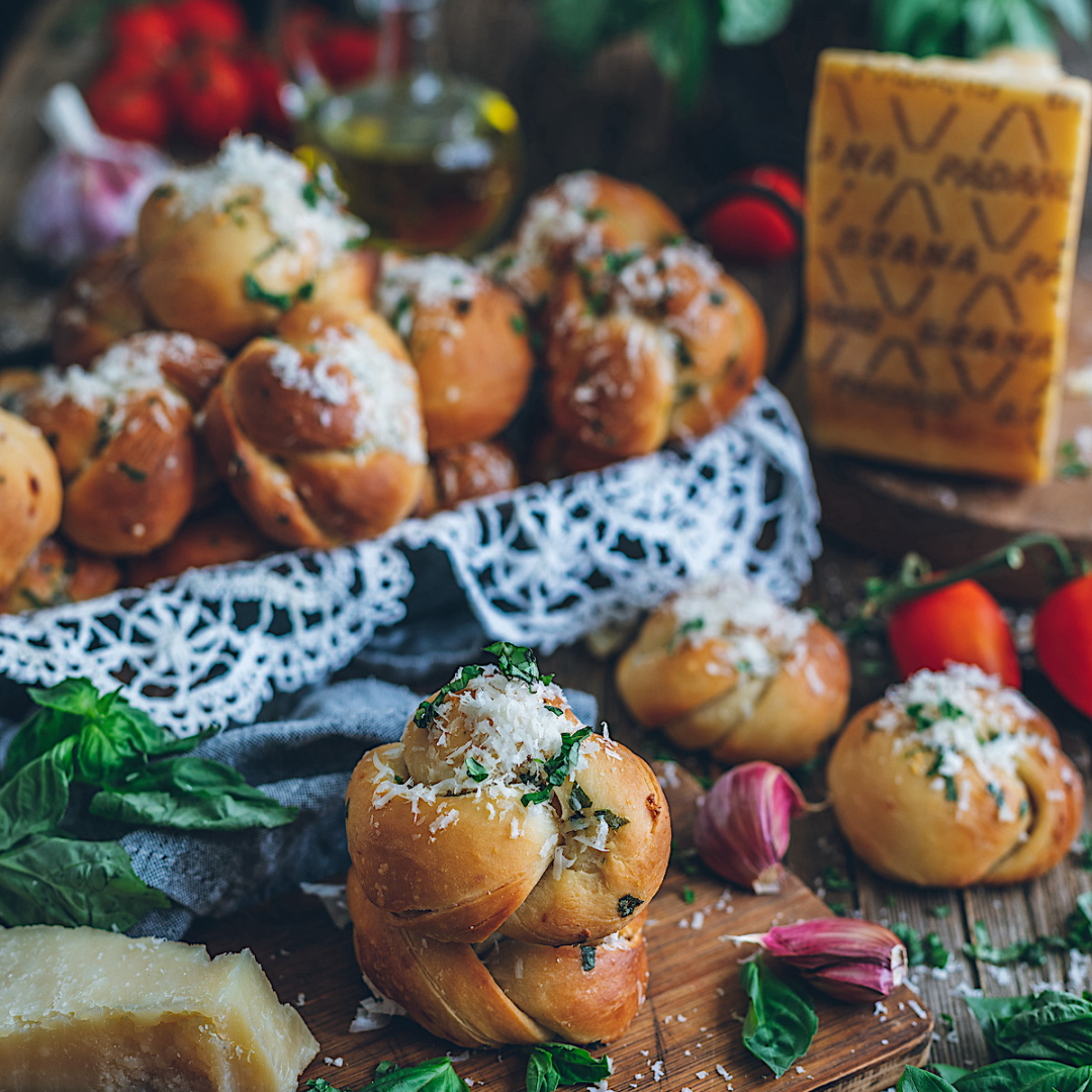 Panecillos de queso Grana Padano