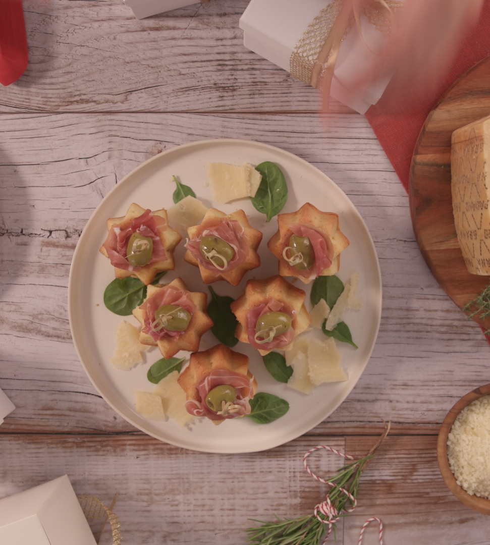 Pandorini salati al Grana Padano ed erbe aromatiche