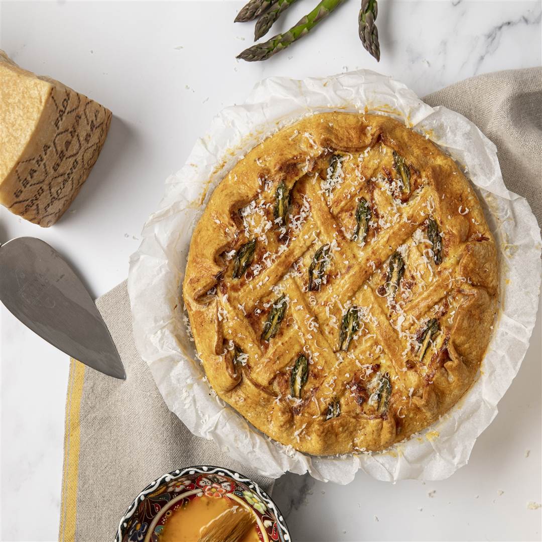 Grana Padano and Asparagus ‘Pastiera’ (Pie)