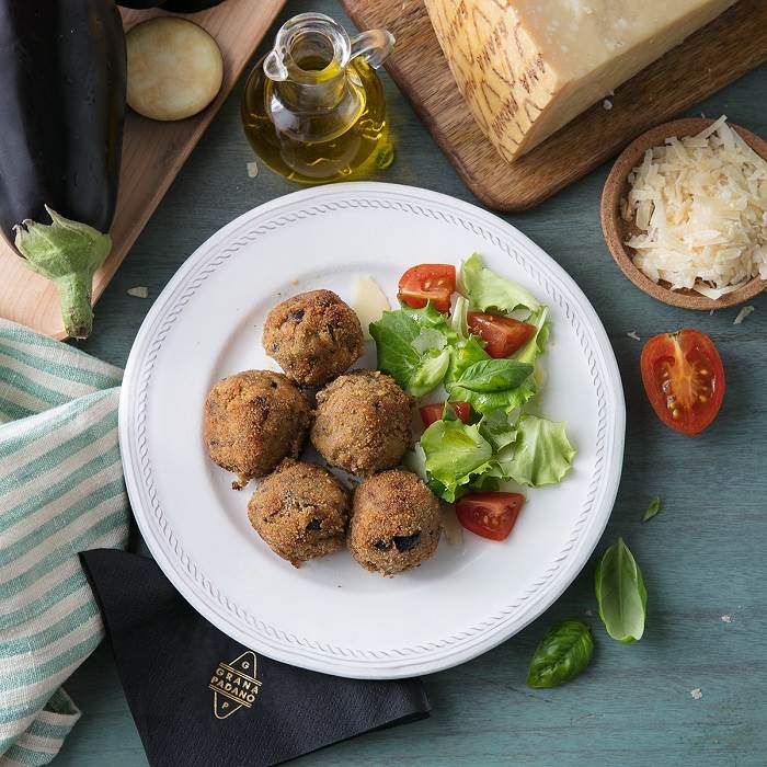 Polpette di melanzane e Grana Padano