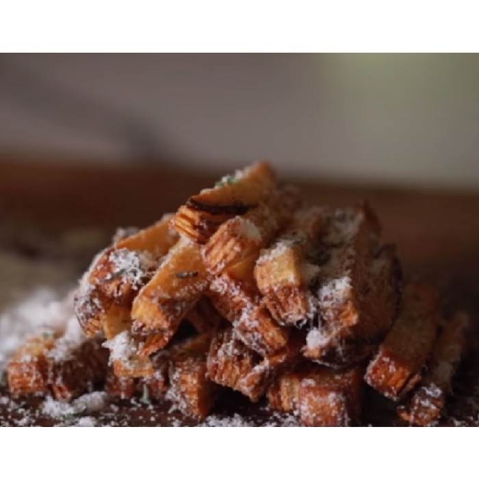 Grana Padano potato stack "fries"