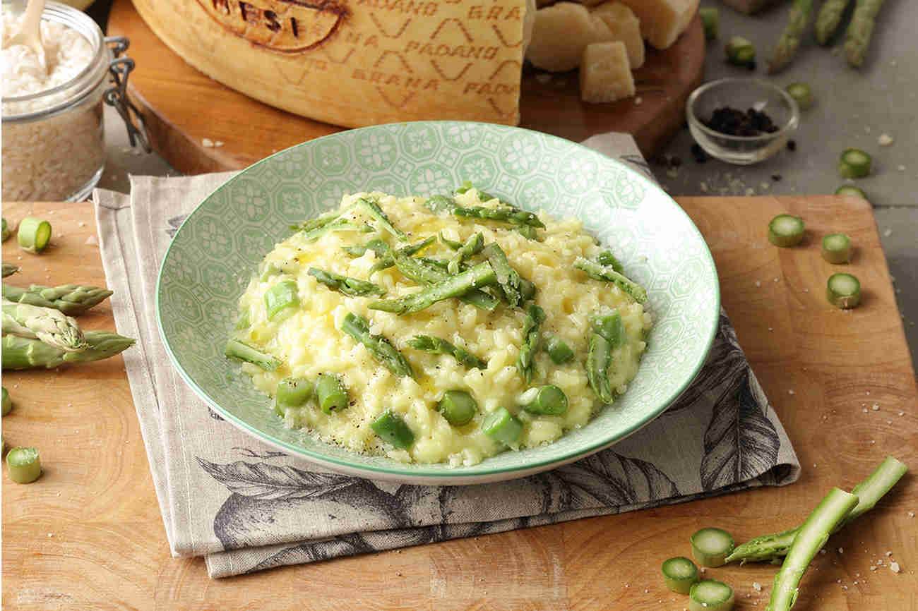 Risotto mit Spargel und GP „Riserva”, Erste Gänge, Rezepte mit Käse