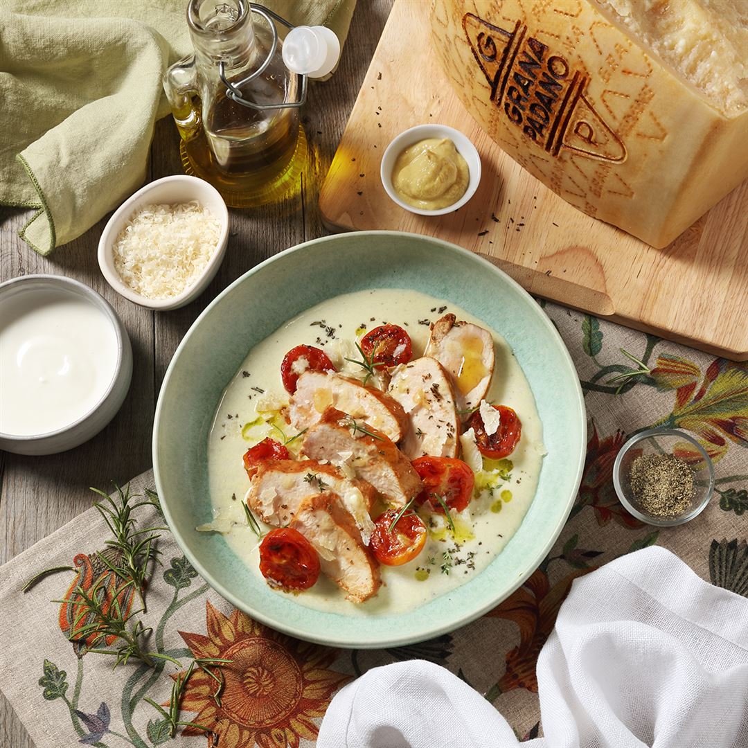 Turkey Breast with Mustard and Grana Padano