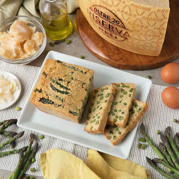 Sformato di asparagi e Grana Padano Riserva 