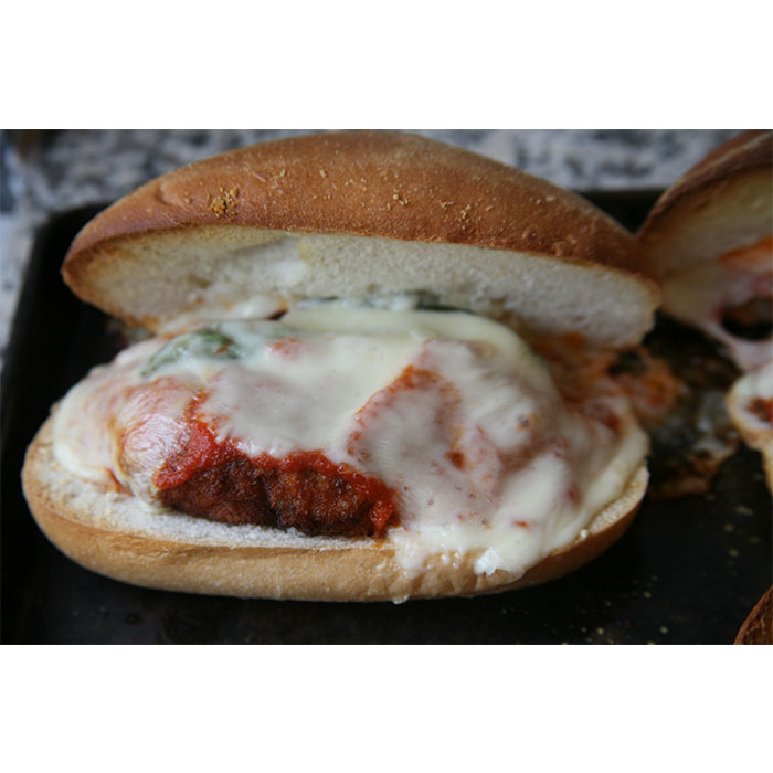 Veal Hamburger Parmigiana