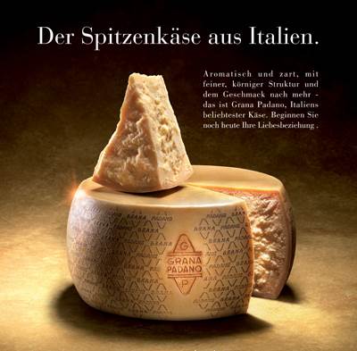 Campaign "Der Spitzenkaese aus Italien" 2010-2012