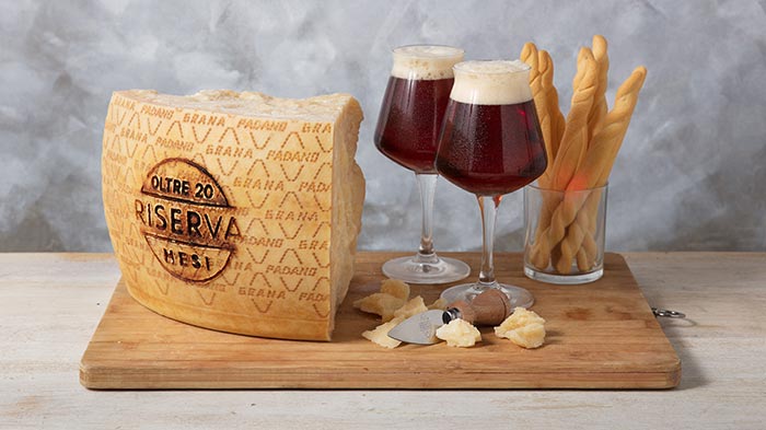  Grana Padano Riserva mit Bieren
