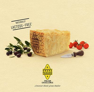 Grana Padano naturally lactose-free  2017-2018