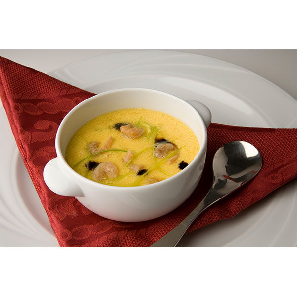 Crema di uova al vapore con Grana Padano