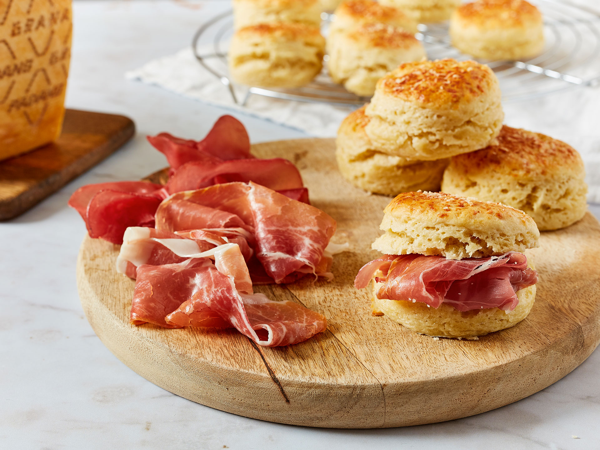 Grana Padano scones 