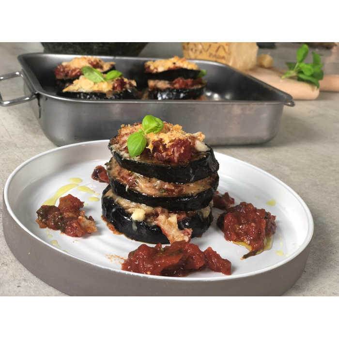 Melanzane alla Parmigiana mit Grana Padano