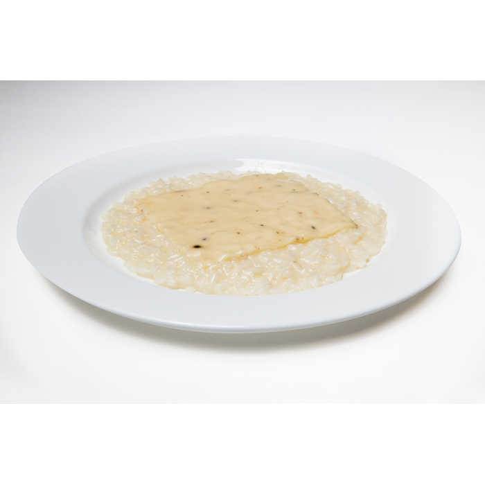 Riso baldo Az. Agr. Testa mantecato con Grana Padano DOP oltre 20 mesi e pepe aromatico