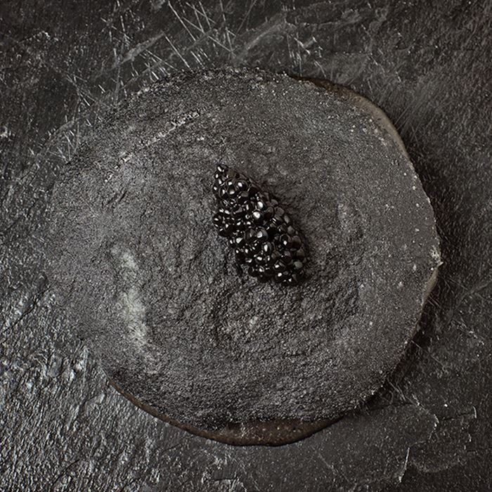 Pizza in black