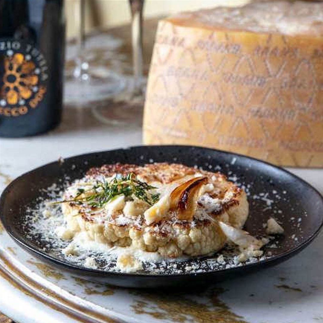 Steak de chou-fleur au Grana Padano