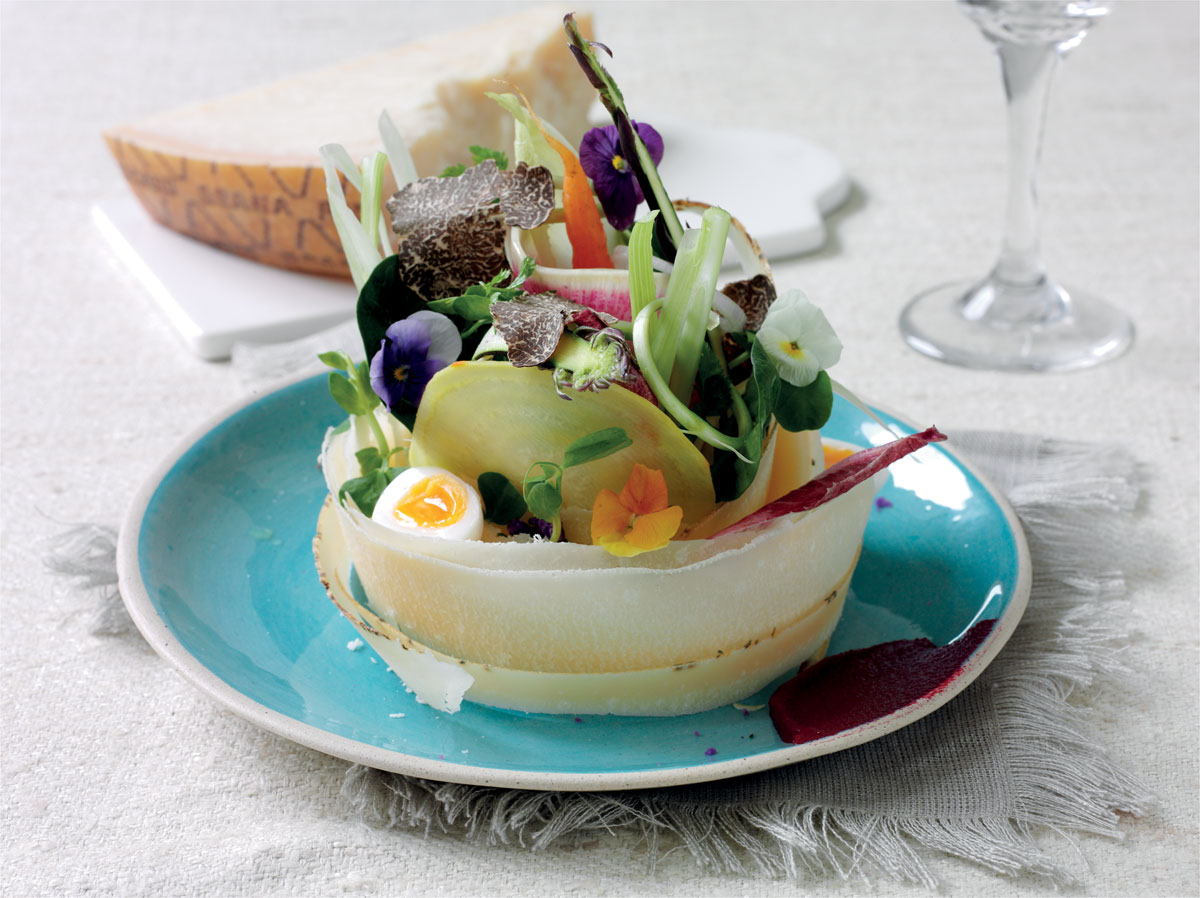 Sommerlicher Salat mit Grana Padano