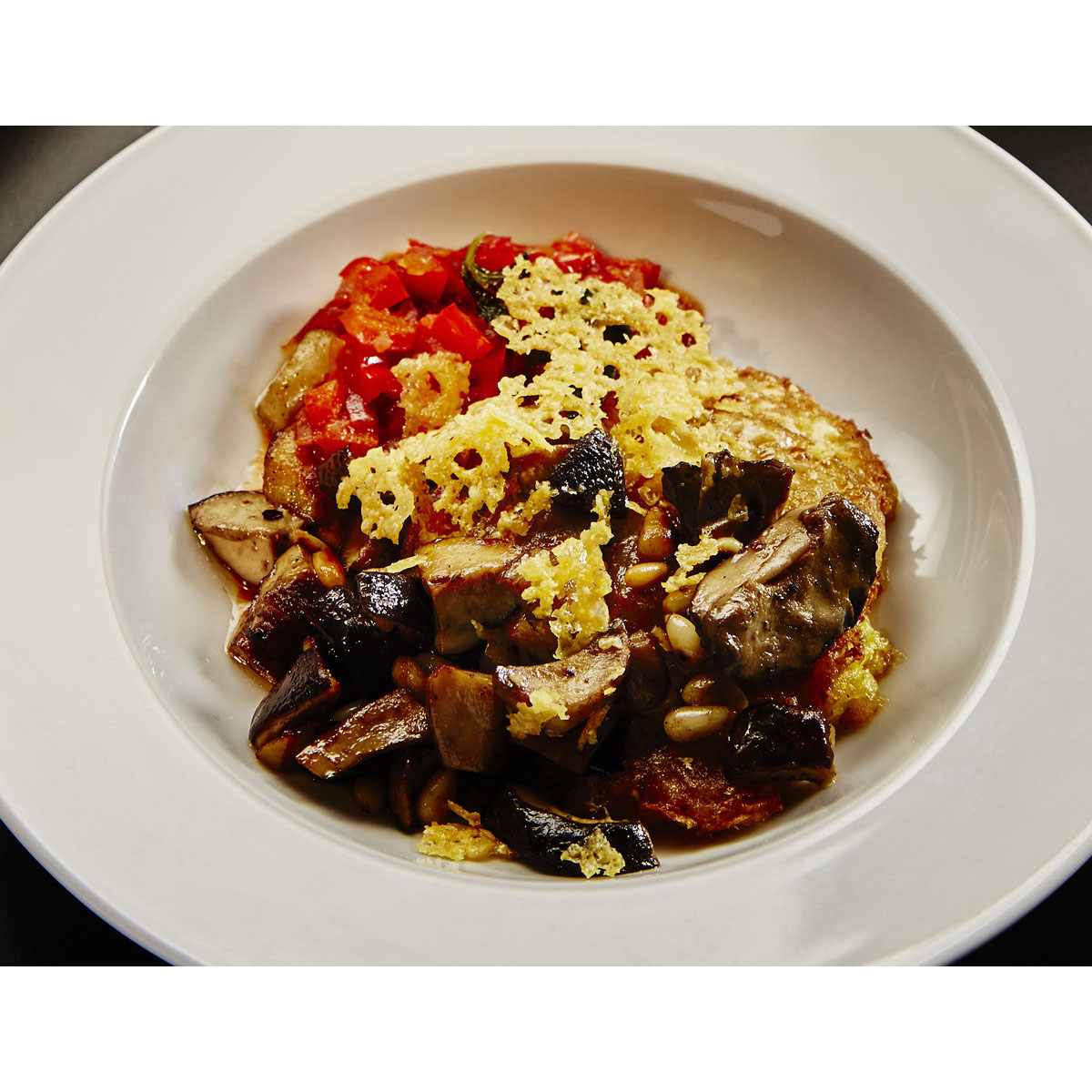 Wild Mushroom Risotto, cherry tomatoes & saffron Pumpkin