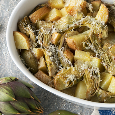 Carciofi e patate al forno con Grana Padano p IMG_6356 Carciofi e patate al forno con Grana Padano p IMG_6356