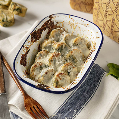 Gnocchi al GP pane e spinaci p Gnocchi al GP pane e spinaci p