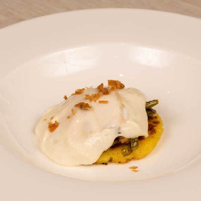 Frittelle di patate con fagiolini p