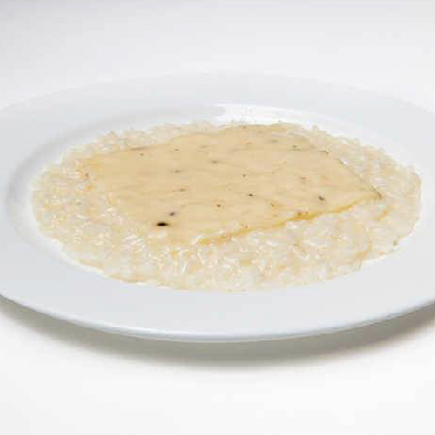 Riso baldo Az. Agr. Testa mantecato con Grana Padano DOP oltre 20 mesi e pepe aromatico p