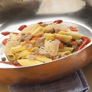 Garganelli_ragu_bianco_vitello_crema_peperoni_cialde_Grana p Garganelli_ragu_bianco_vitello_crema_peperoni_cialde_Grana p