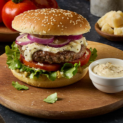 GP_Hamburger classico con salsa al Grana Padano P